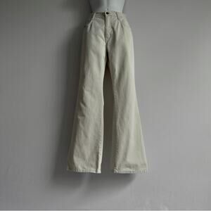 ZANA DI Vintage Y2K Low Rise Bootcut Cream Jeans Size 7 Juniors